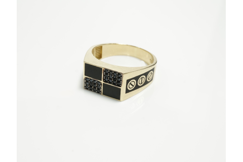 Złoty pierścionek, sygnet 585