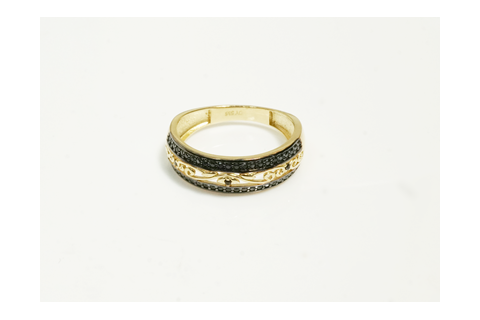 złoty pierścionek obrączka 585
